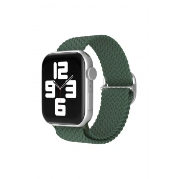 Mey İthalat®   Watch 42mm Star Kordon - Koyu Yeşil