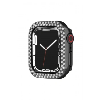 Mey İthalat®   Watch 42mm Taşlı Kasa - Siyah