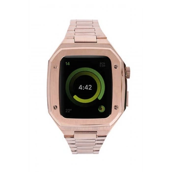 Mey İthalat®   Watch 44mm Metal Petek Kasalı Kordon - Rose Gold