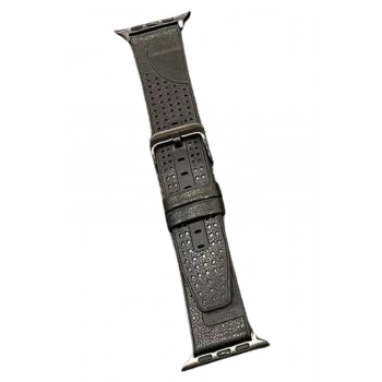 Mey İthalat®   Watch 45mm Buff Deri Kordon - Siyah
