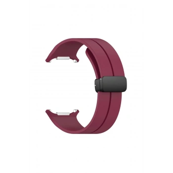Mey İthalat®  Watch 7 Ultra KR418 Tender Silikon Kordon - Bordo