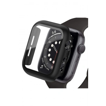 Mey İthalat®   Watch Ultra 49mm Camlı Kasa Ekran Koruyucu - Siyah