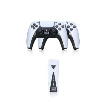 Mey İthalat®  Y5 64GB Android Dual Pad 4K Game Stick - Beyaz