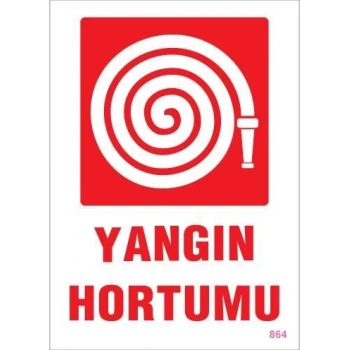 Mey İthalat® Yangın Hortumu Uyarı Levhası 25x35 KOD:864