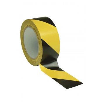 Mey İthalat® Yer İşaretleme Bandı Sarı Siyah 50 mm 30 Metre