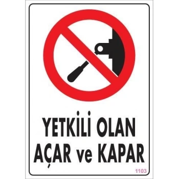Mey İthalat® Yetkili Elektrik Uyarı Levhası 25x35 KOD:1103