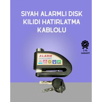 Mey İthalat® Yüksek Sesli 110dB Çelik Disk Kilidi Su Geçirmez