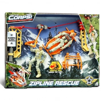 Mey İthalat® Zipline Rescue Asker Oyun Seti