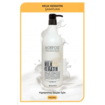 Milk Keratin Şampuan 1000 ML - Besleyici Koruyucu Etki
