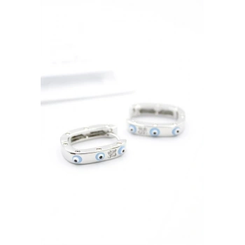 Mineli Halka Küpe - Gümüş