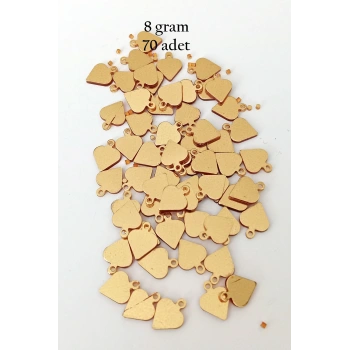 Oya Abiye Bileklik Kolye Pleksi Metalik Plastik Pul Altın Renk 8 gram 70 adet - BNC494