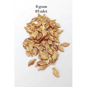 Oya Abiye Bileklik Kolye Pleksi Metalik Plastik Pul Altın Renk 8 gram 85 adet - BNC486