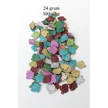 Oya Abiye Bileklik Kolye Pleksi Metalik Plastik Pul Karma Renk 24 gram 390 adet - BNC559
