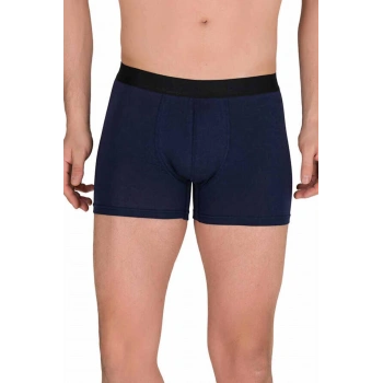 Pamuk Modal Likralı Esnek Erkek Boxer Lacivert 4476B