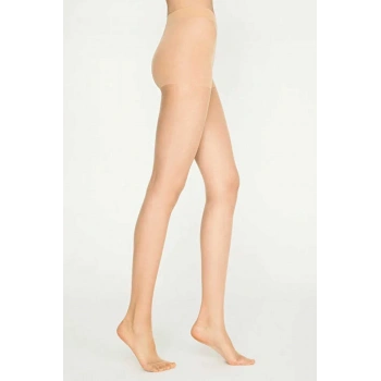 Parlak Fit 15 Likralı Külotlu Çorap Açık Ten