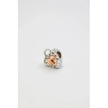 Pn Bileklik Kalp Charm - Gümüş