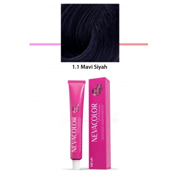 Premium 1.1 Mavi Siyah - Kalıcı Krem Saç Boyası 50 g Tüp