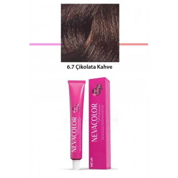 Premium 6.7 Çikolata Kahve - Kalıcı Krem Saç Boyası 50 g Tüp
