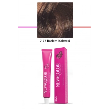 Premium 7.77 Badem Kahvesi - Kalıcı Krem Saç Boyası 50 g Tüp