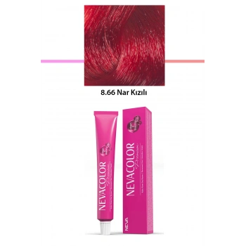 Premium 8.66 Nar Kızılı - Kalıcı Krem Saç Boyası 50 g Tüp