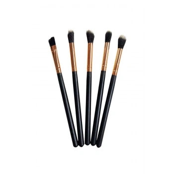 Profesyonel 5li Makyaj Fırça Seti Siyah