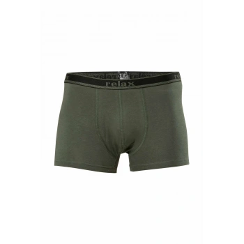 Relax Pamuklu Esnek Erkek Boxer Haki - 1268A