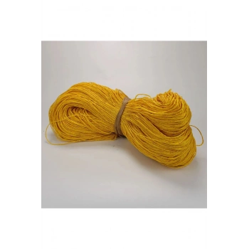 Sarı Renk Çile Kağıt İp Çanta Ipi Supla Ipi  No:59 - (550-600 gr)