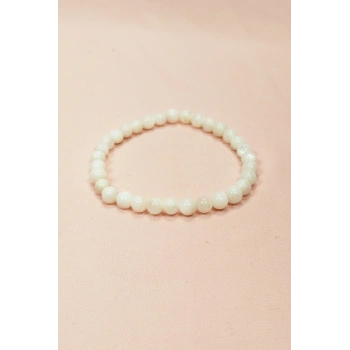 Sedef Doğal Taş Bileklik Kutulu