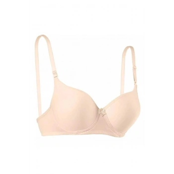 Silikonlu Desteksiz Telli Düz Boş Sütyen Ten