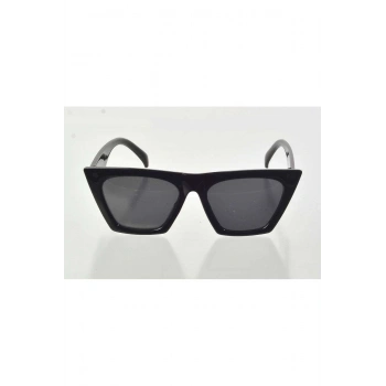 Siyah Çerçeve Cat Eye Kadın Güneş Gözlüğü - Moda Gözlük
