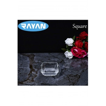 Square Tekli Kare Cam Kahvaltılık Kase Royaleks-81485