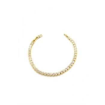 Taşlı Bileklik - Altın