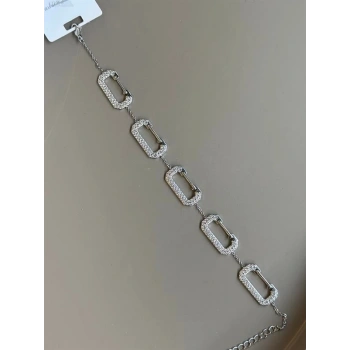 Taşlı Bileklik - Gümüş