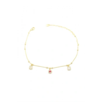 Taşlı Halhal - Altın