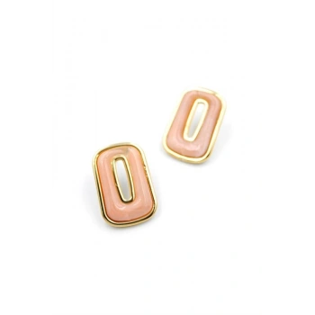 Taşlı Küpe - Pembe