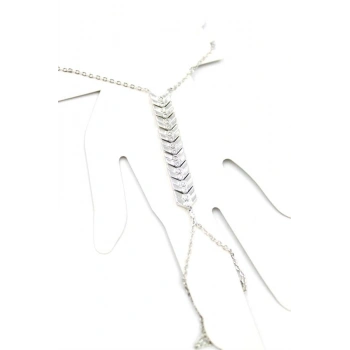 Taşlı Şahmeran Bileklik - Gümüş