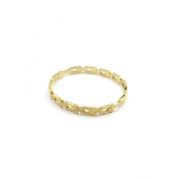 Taşlı Tf Bilezik - Altın