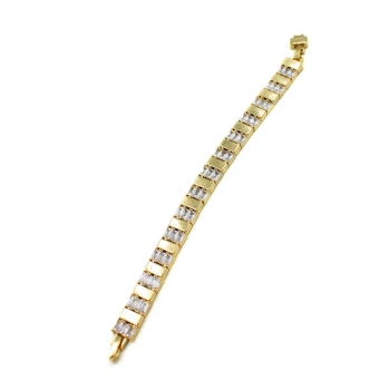 Taşlı VİP Bileklik - Altın