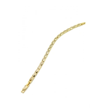 Taşlı VİP Bileklik - Altın