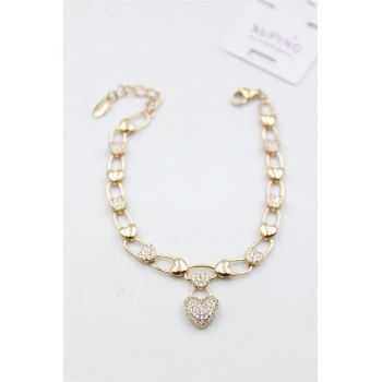 Taşlı Vip Bileklik - Rose