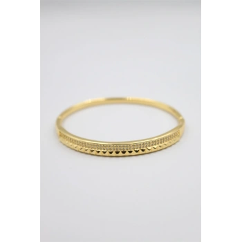 Taşlı Vip Bilezik - Altın