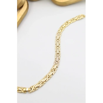 Taşlı Xuping Bileklik - Altın