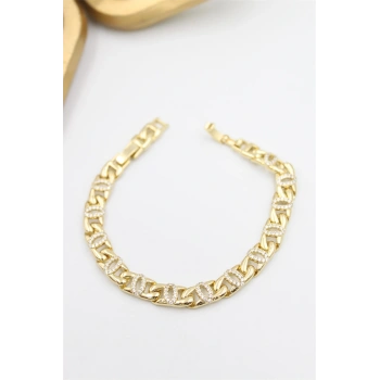 Taşlı Xuping Bileklik - Altın