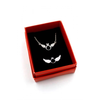 Tektaş Set Kolye - Altın