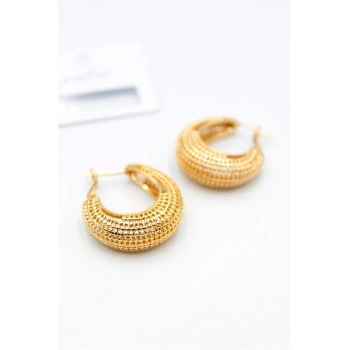 Telkari Halka Küpe - Altın