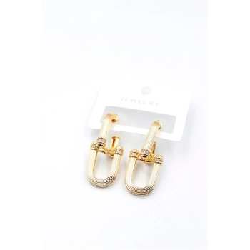 Tf Zincir Küpe - Altın