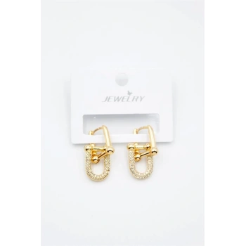 Tf Zincir Küpe - Altın