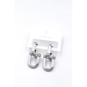 Tf Zincir Küpe - Gümüş