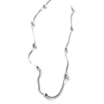 Top Zincir Kolye - Gümüş