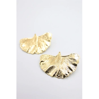 Yaprak Küpe - Altın